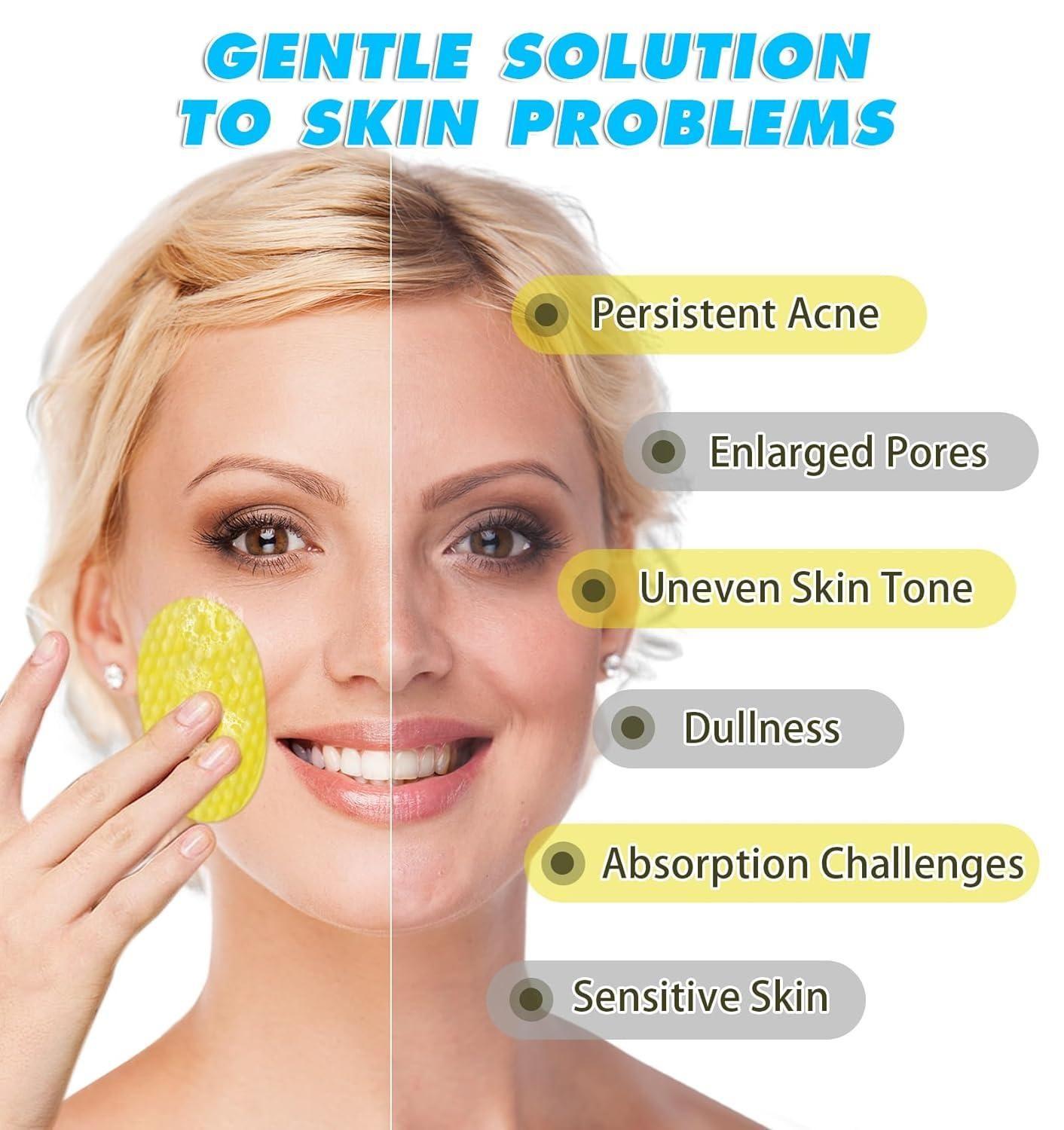 Turmeric & Kojic Acid Face Cleansing Pads | Brightening & Dark Spot Reduction | Vitamin C & Retinol-Infused Makeup Remover for Women & Men