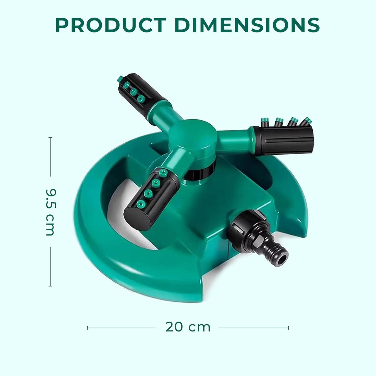 Garden Sprinkler 360 ° Rotating Water
